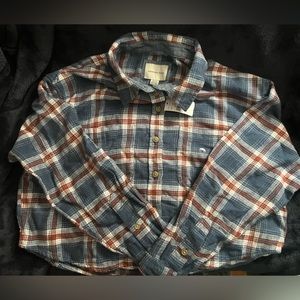 Cropped American Eagle Flannel